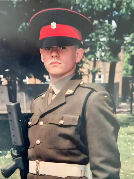 Photo of Matthew Jones in military uniform.