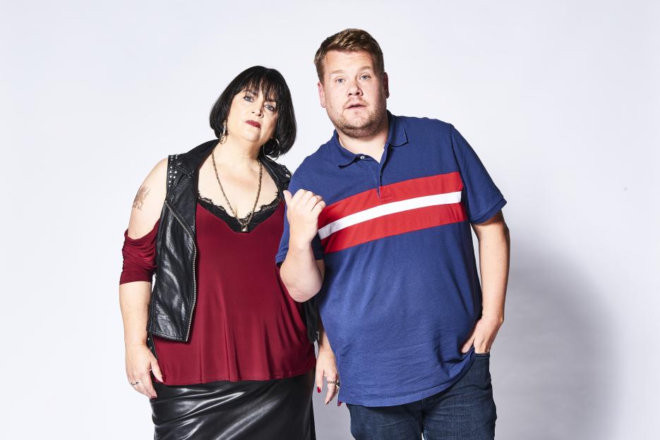 Ruth Jones and James Corden in Gavin & Stacey.