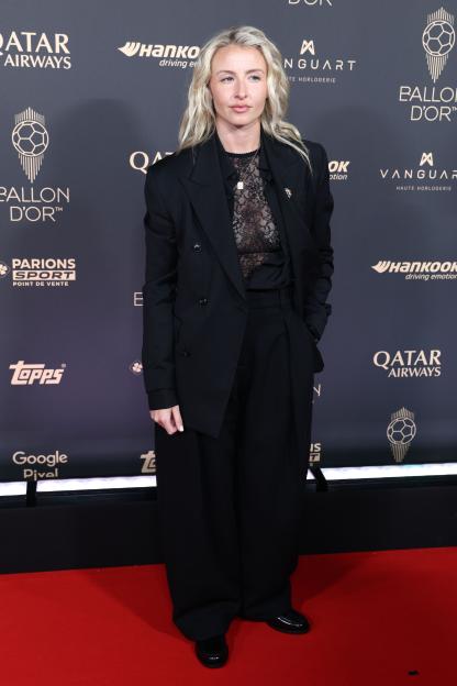 Leah Williamson at the 69th Ballon d'Or Awards red carpet.