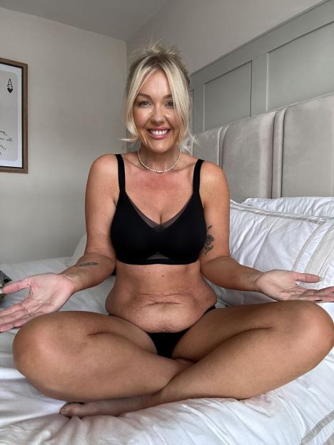I’m known as the ‘body positive mum with a saggy tum’ – trolls tell me to get surgery but I love my jiggly belly