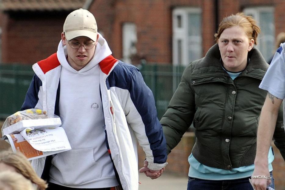 Craig Meehan with Shannon’s mum Karen Matthews in 2008