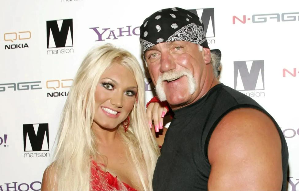 Brooke Hogan and Hulk Hogan at a record release party.