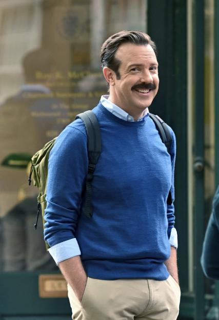 Jason Sudeikis as Ted Lasso.