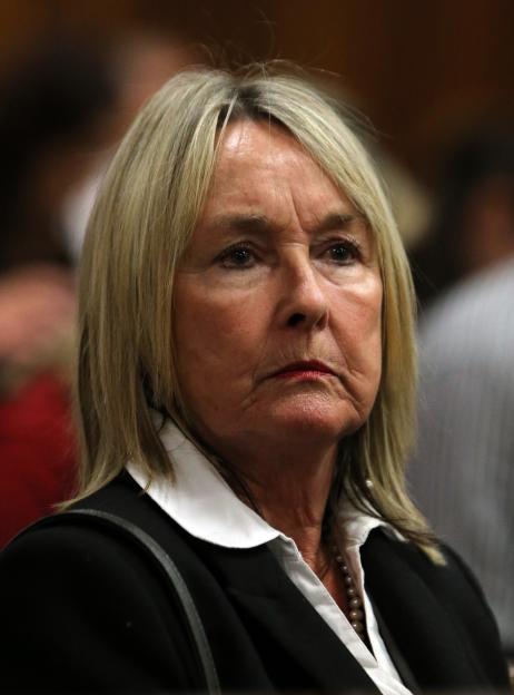 June Steenkamp at the Oscar Pistorius trial.