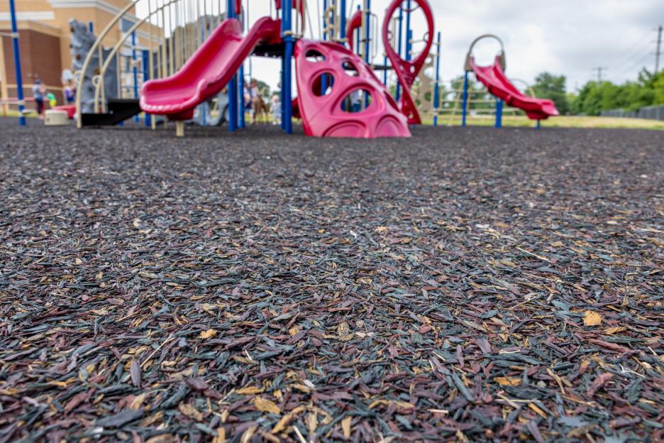 Mum sparks debate by refusing to let toddler use playground over ‘toxic’ floor concerns as some urge her to ‘let it go’