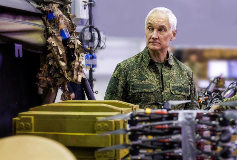 Russian Minister of Defence Andrey Belousov visiting secret Rubicon drone HQ.