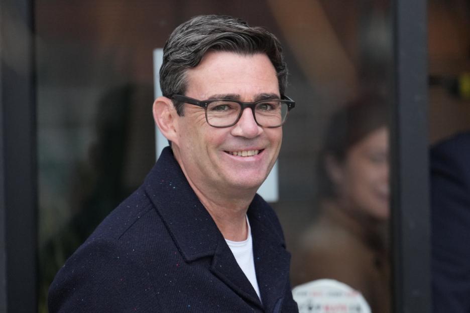 Andy Burnham, Mayor of Manchester, smiling.
