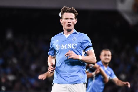 Scott McTominay of SSC Napoli during a Serie A match.