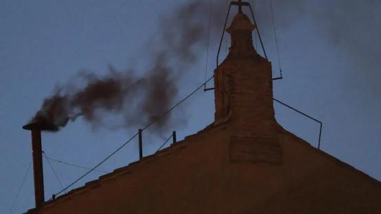 Pope not elected as black smoke emerges from Sistine Chapel