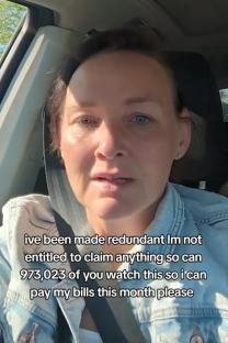 A single mother tearfully asks viewers for help paying her bills after being made redundant.