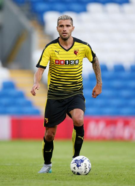 Valon Behrami of Watford playing soccer.