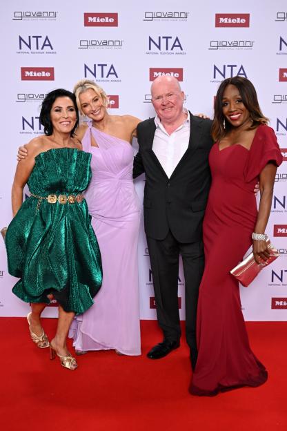 Four actors at the National Television Awards.