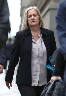 Sally Challen arriving at the Old Bailey for a retrial.