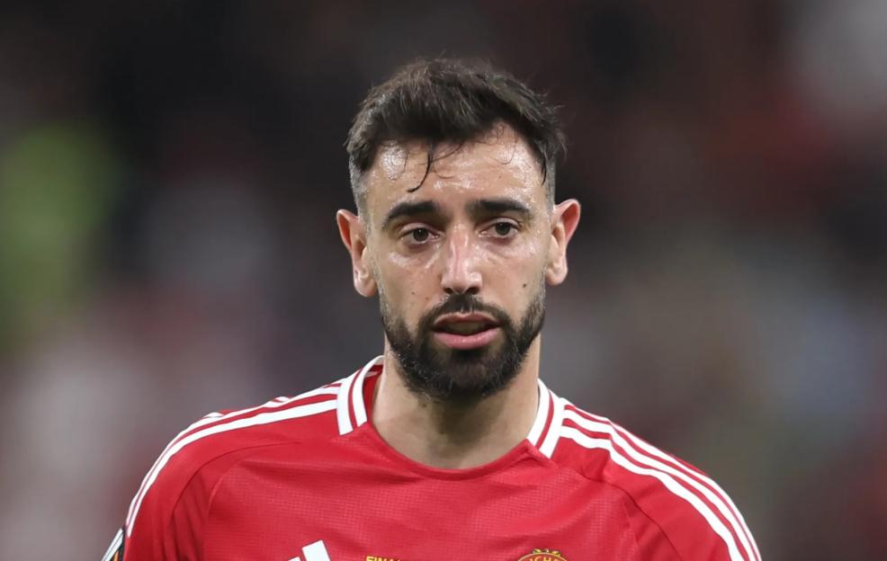 Bruno Fernandes of Manchester United at the UEFA Europa League Final.