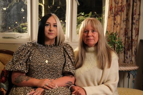 Sharon Simes with her daughter Krystal.