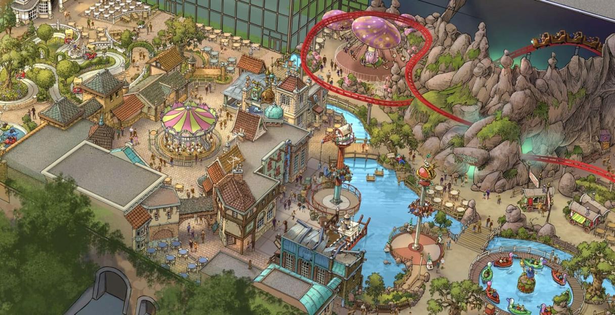 Europe’s huge new indoor theme park is opening this year with river rides, rollercoasters and epic castle