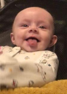 Photo of Lexi Wilband, a four-month-old baby.