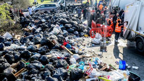 Rotting rubbish piles spark Winter of Discontent memories as Bin Strike hits 4th week, heaping misery on a million Brits
