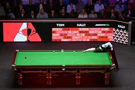 The Chase star spotted in crowd watching Zhao Xintong vs Mark Williams in World Snooker Championship final
