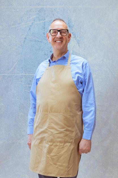 Portrait of Leighton, a contestant from the Great British Bake Off.