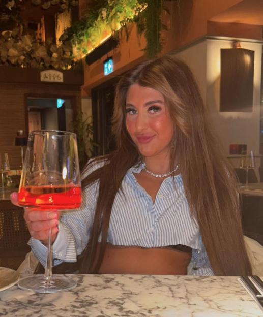 Young woman in a bikini on a beach in Thailand.