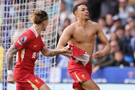 Leicester 0 Liverpool 1: Reds just one win away from Premier League title after Trent Alexander-Arnold winner