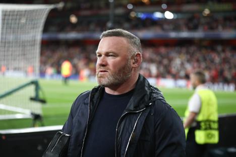Wayne Rooney at a soccer match.