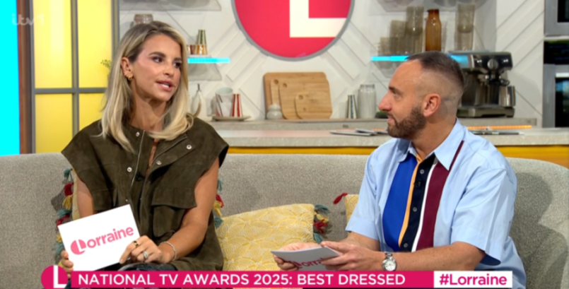 Vogue Williams on the Lorraine show.