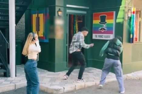 EastEnders mystery as fans spot weird poster ‘blurred out’ on the side of The Albert