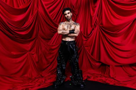 Portrait of PARG, representing Armenia, in a studio.