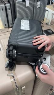 Primark underseat suitcase with removable wheels.
