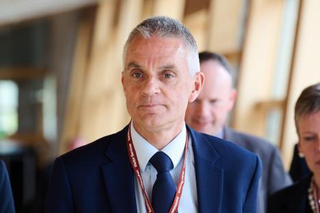 Tim Davie, BBC Director-General, at the Scottish Parliament.
