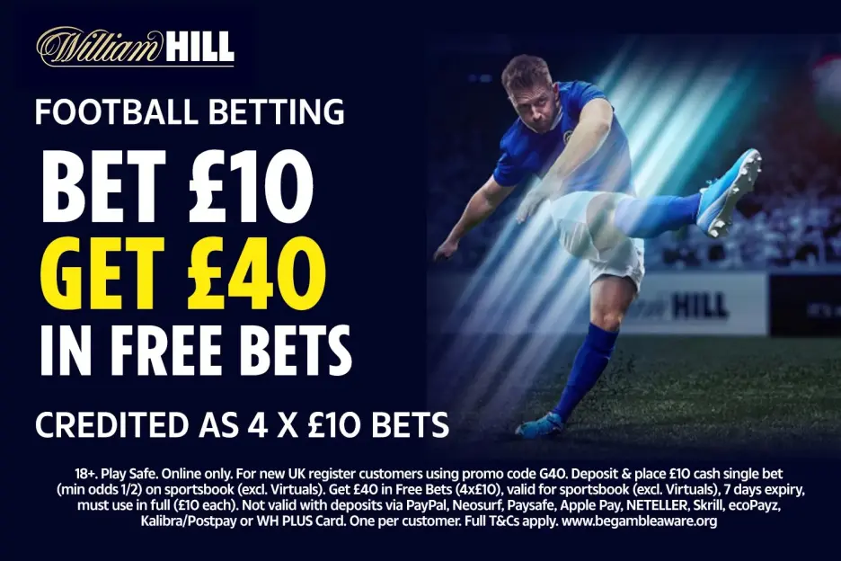Everton vs West Ham: Get £40 in football free bets tonight with William Hill