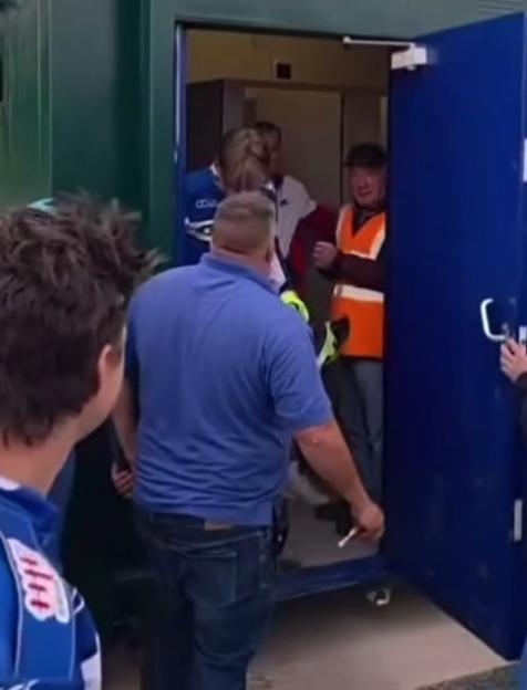 The moment caused delays