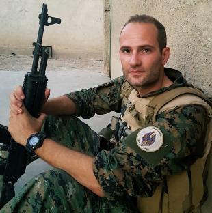 Macer Gifford, a British man who fought with the Kurds against ISIS in Syria.