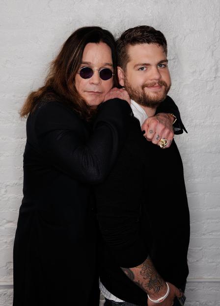 Ozzy Osbourne and his son, Jack Osbourne, at the Tribeca Film Festival.