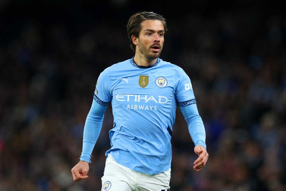 Jack Grealish of Manchester City during a Premier League match.